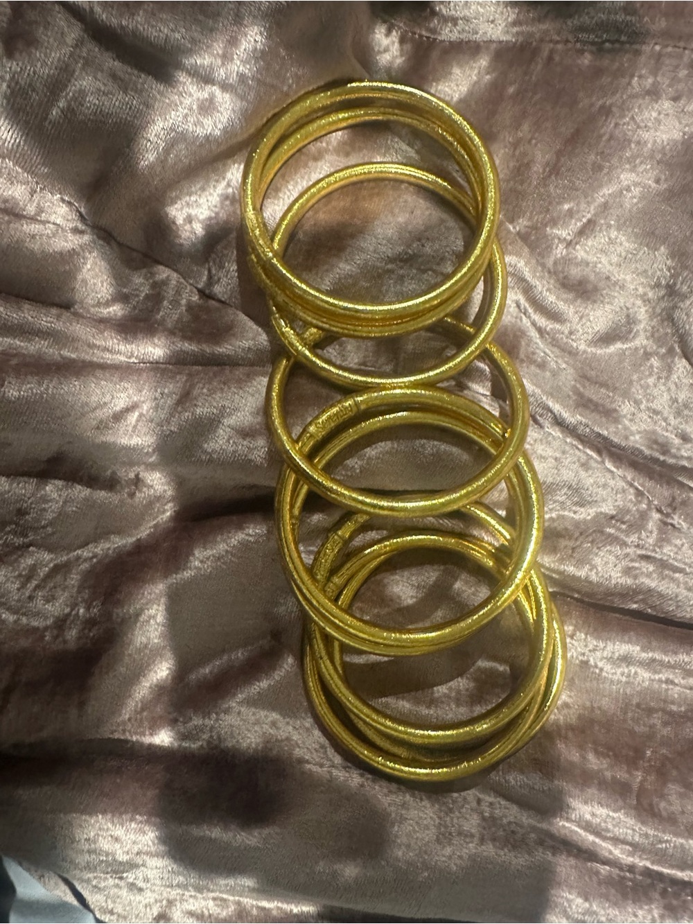 Gold-Tone Coil Bangle Bracelet - Women Jewelry - Picture 5 of 6